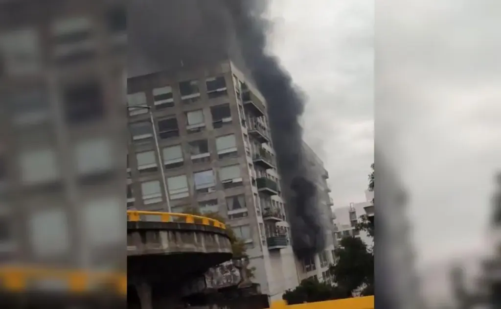 Incendio en circuito Azcapotzalco